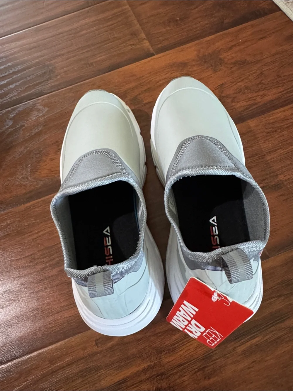 Slip-On women’s gardening waterproof Sneakers in Light Gray
